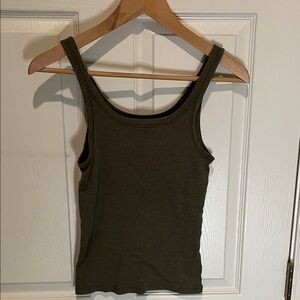 Olive Green Women's Tank Top, layering, summer